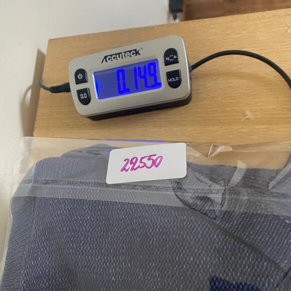 Talbots Sweater Womens Medium Blue Cardigan Button Up V Neck Knit 3/4 Sleeves - Picture 9 of 9